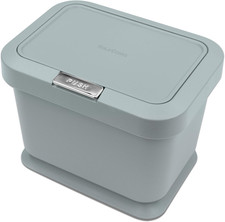 Compost Bin 5L Kitchen Food Waste Caddy Lid Opens with Push Button Countertop
