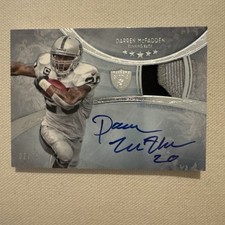 2013 Topps Five Star Darren McFadden Autograph Patch Logo OnCard Auto #ed 02/75