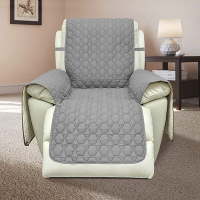 RBSC Home 30 Inch Recliner Cover - Grey 100% Waterproof Anti-Slip Large Recli...