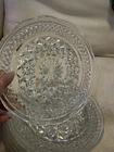 Anchor Hocking Wexford clear pressed glass Bread & Butter Plates Lot Of 10