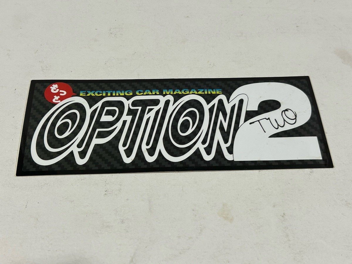 Option等 雑誌 当時物‼️ Vintage 90s Option Magazine Sticker Set Tokyo Auto Salon 1999