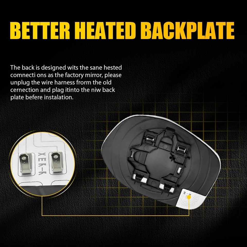 Door Mirror Glass Heated Driver Left Side For Honda Odyssey 2014 2015 ...