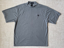 VTG Playboy Golf Polo Shirt Adult 2XL Gray 90s Y2K Bunny Logo Mens