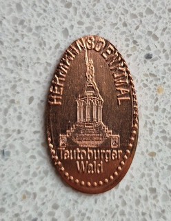 Elongated Coin Ex Detmold Hermannsdenkmal Souvenirmünzen