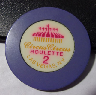 CIRCUS CIRCUS CASINO NCV ROULETTE casino gaming poker chip Las Vegas NV