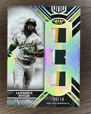 2025 Topps Tier One Silver Triple Patch 3 Color Lawrence Butler  09/10  SSP