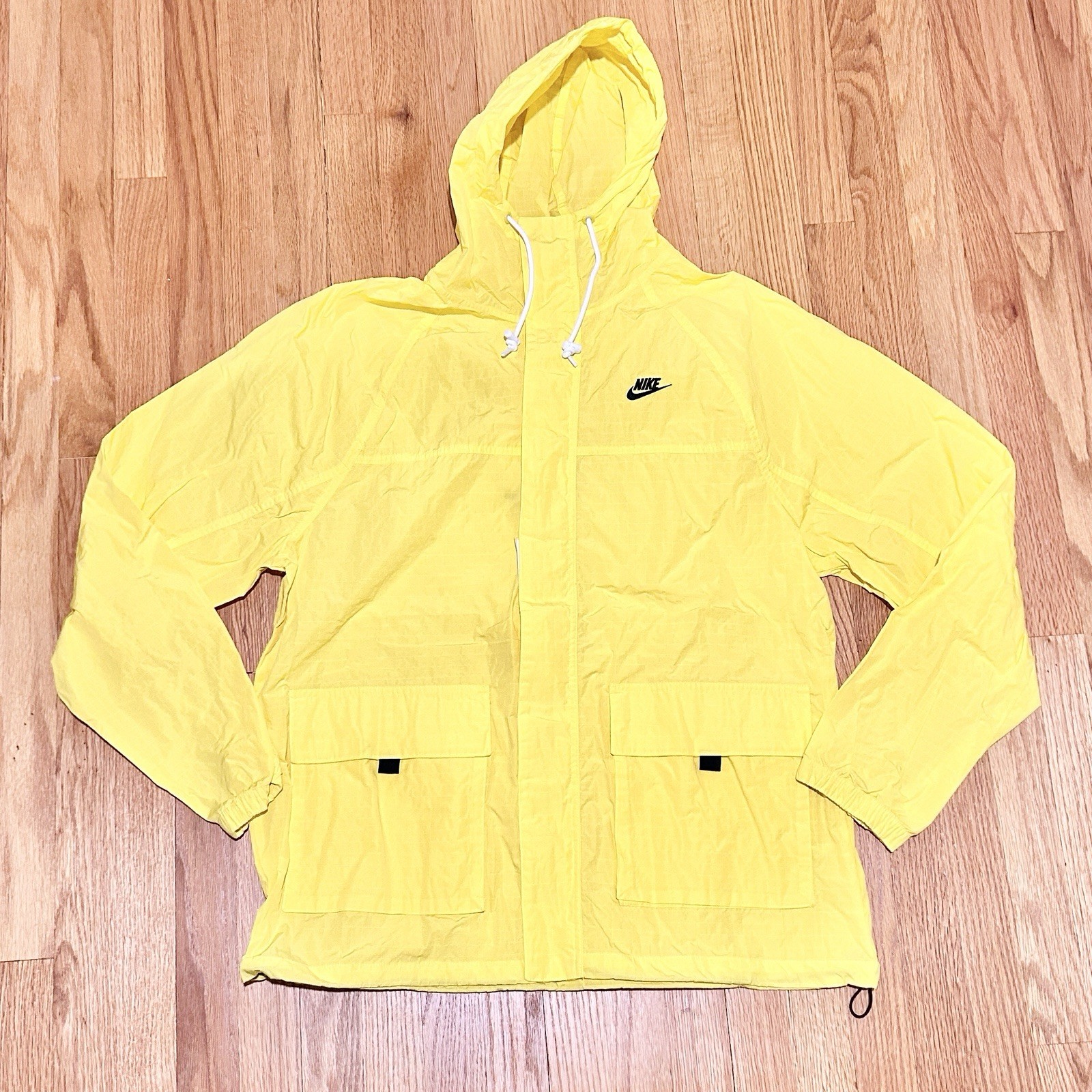 SACAI X NIKE Giacca a vento antipioggia Nike Sportswear Club uomo taglia L giallo nero bandon