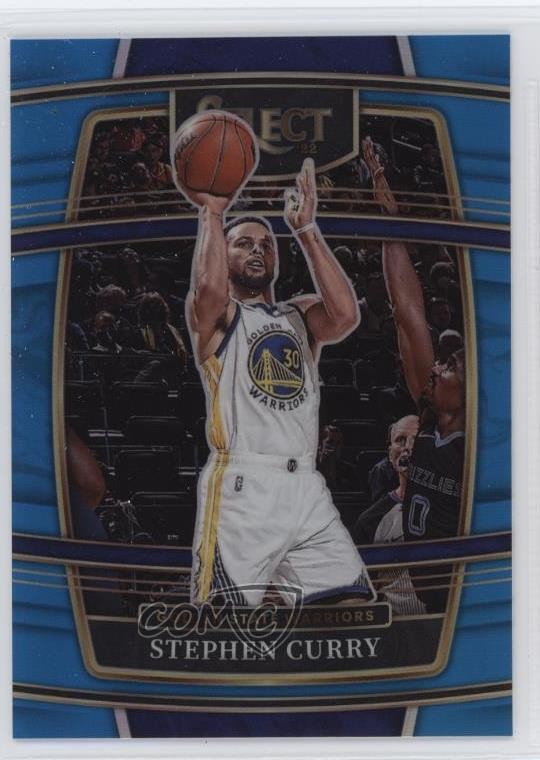 2021-22 Panini Select Concourse Light Blue Prizm 68/299 Stephen Curry #94 13kh
