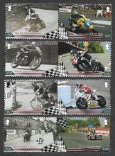 MOTORCYCLES TT  COURSE 100TH ANNIV RACES ISLE OF MAN MOTORBIKES   MNH SET