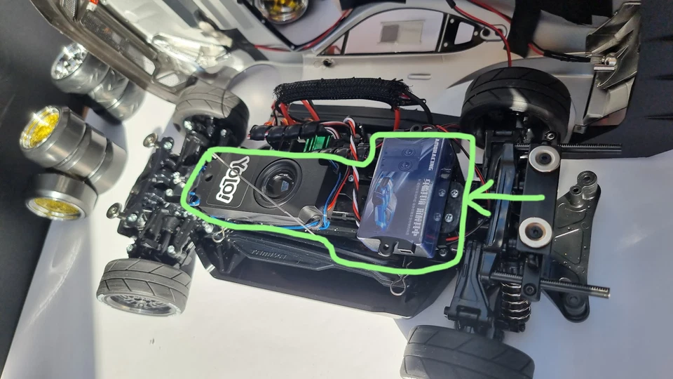 RC Car Engine Sound Simulator Module Control from Remote Control 1 Speaker 1/10 - Image 2 of 4