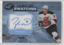 2017-18 Upper Deck Ice Signature Swatches 41/75 Taylor Hall #SS-TH Auto 8tn