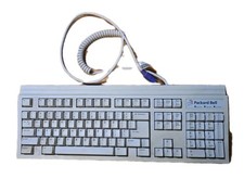 Vintage Packard Bell Computer Keyboard - Model 5130 PS2 Plug