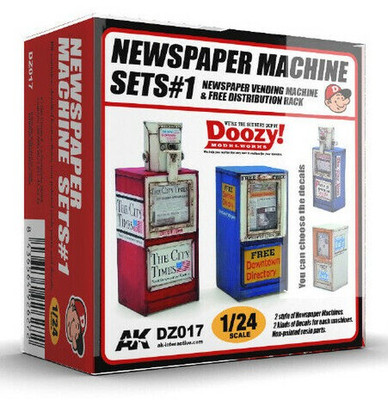 Doozy! Zeitungsmaschine Sets Diorama Zubehör 1 1:24 Plastik Modellbausatz