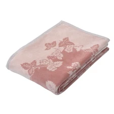 Nishikawa Cotton Blanket, Single, Washable, Wild Strawberry, Tone-on-Tone, Wedgw