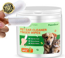 Ear Wipes for Dogs & Cats, Soothing Cleansing, Odor Removal, 50 Count