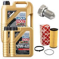 MotoröL Filter Set 10W-40 Liqui Moly 7 Liter + Schraube FüR Audi A6 A4 A8 2.4