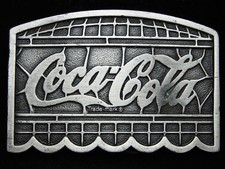 PA13132 NOS VINTAGE 1977 COCA-COLA SODA FOUNTAIN PEWTER BERGAMOT BUCKLE