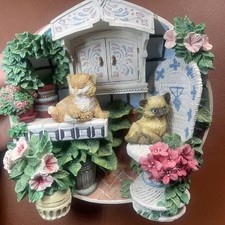  KNICK KNACK KITTY CATS~HAMILTON COLLECTION~Kittens in the Plants~1996