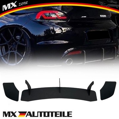 Heckstoßstange Diffusor Canard Splitter Für VW Scirocco R 2015-2016 Schwarz