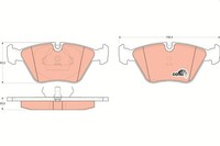 NEU - TRW GDB916 Bremsbelagsatz, Scheibenbremse FüR BMW
