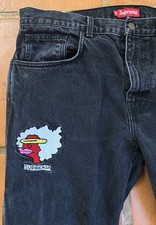Supreme Men s Black Dark Wash Mark Gonzales C...