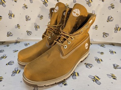 Timberland Radford Canvas Herren Stiefel Wasserdicht Größe UK 8,5 Senfgelb