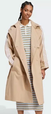adidas x Originals ADICOLOR TRENCH COAT TWILL IZ0382 Womens Small