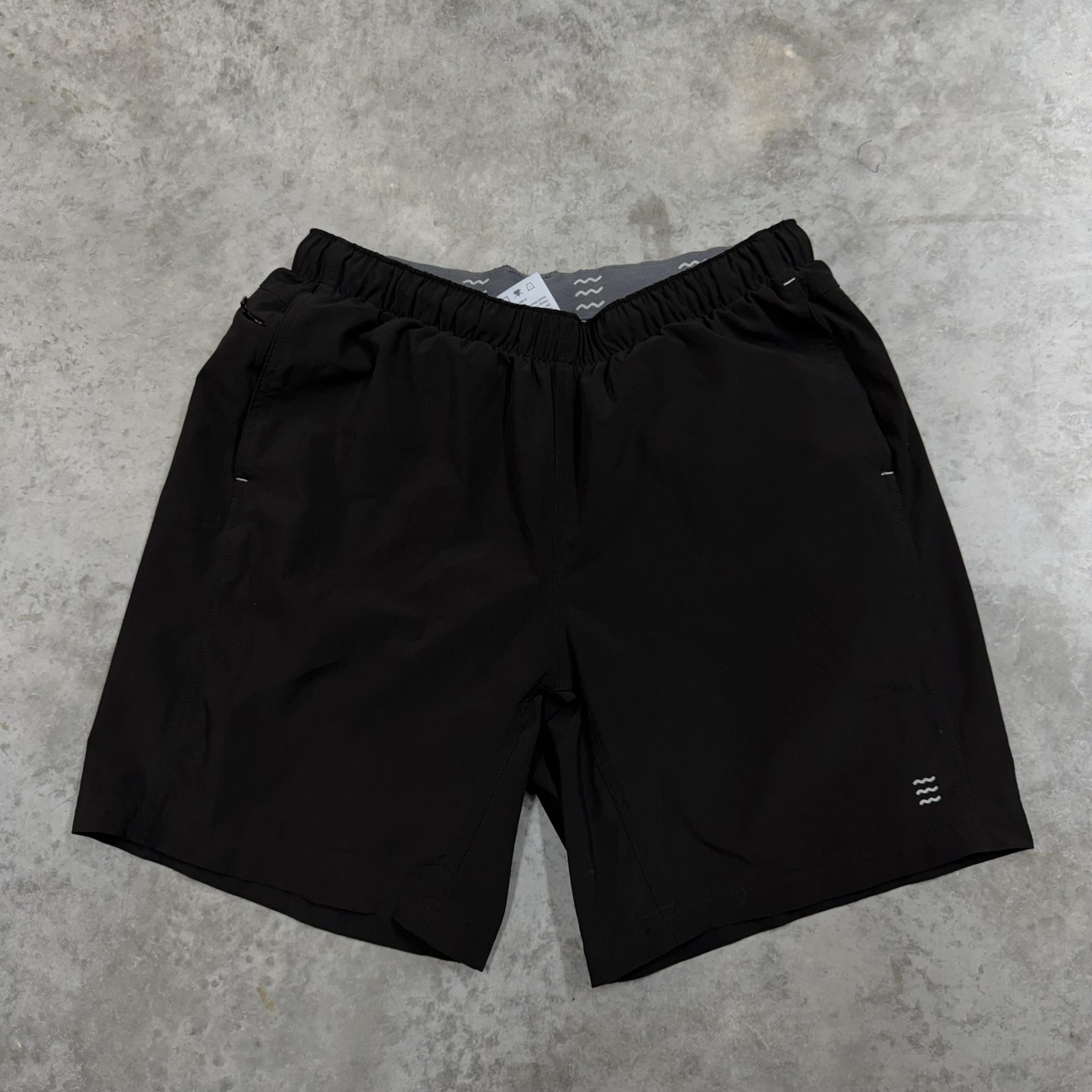 Free Fly Shorts Mens Medium Black Lined Athletic Drawstring Running Gym 7