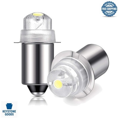 2 Pack 30 Lumen 3V LED Flashlight Bulbs - Long Lifespan, Easy Replacement