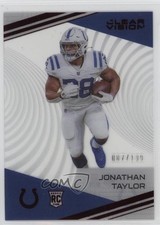 2020 Panini Chronicles Clear Vision Rookies Red 7/199 Jonathan Taylor #CV-7 0nr3