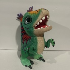 Fur Real Friends Munchin Baby T Rex Interactive Talking Toy Pet Dinosaur 12"