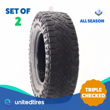 Set Of 2 Used Lt 28575r18 Goodyear Wrangler Duratrac 129126q - 732