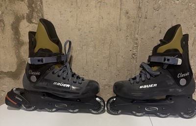 Bauer V-Tech V3 Women's 9 Inline Roller Skates Retro Vintage Classic VCB Brake