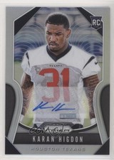 2019 Panini Prizm Rookies Silver Prizm Auto Karan Higdon #333 Auto 03gr
