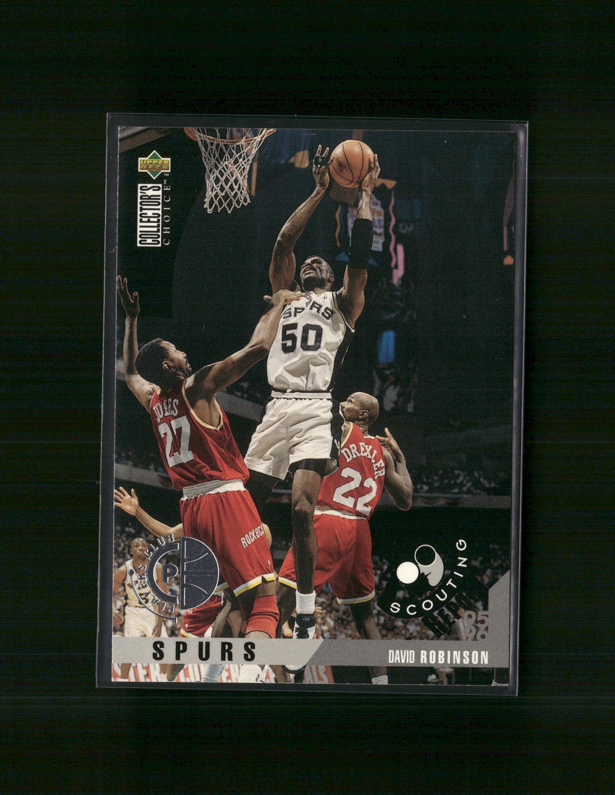 1995-96 Collector's Choice Player's Club #344 David Robinson Spurs