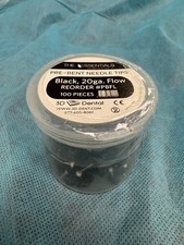 3D Dental Pre-Bent Needle Tips 25gaBlue/20gaBlack 100pcs
