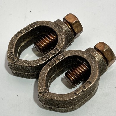 Burndy GRC58 , 5/8'' Mechanical Ground Rod Clamp , Copper , (PK 2)