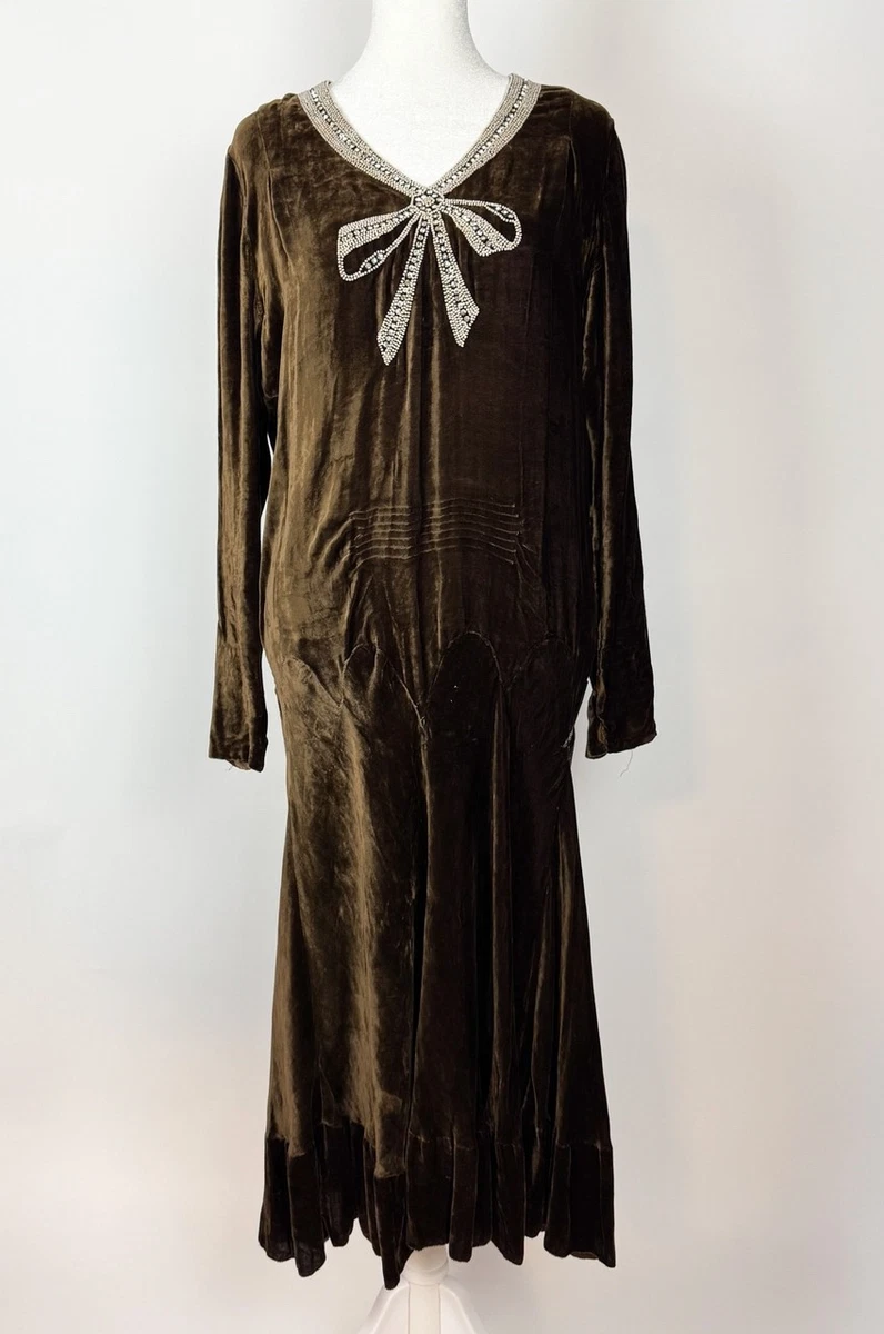 Velvet Vintage Dresses 1920s Decade for sale - eBay Velvet Vintage Dresses 1920s Decade for sale - eBay