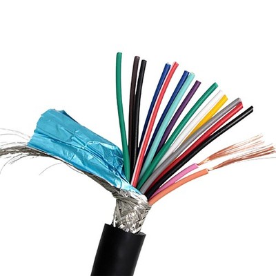 14/16/20/24 Cores Ummanteltes Kabel, RVVP Flexibel Abgeschirmtes Signal kabel