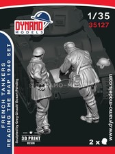 DYNAMO MODEL 35127 WWII FRENCH TANKERS READING THE MAP 1940 SET 2 FIGURES 