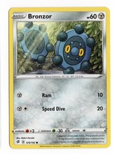 Pokemon Bronzor 129/192 Rebel Clash Common NM 2020 Sword & Shield English