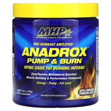 Anadrox Pump & Burn, Pre-Workout Amplifier, Apple Cinnamon Fireblast, 9.84 oz