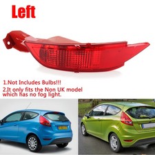 Left Side Rear Bumper Reflector Light Fog Lamp Cover for Ford Fiesta MK7 09-14