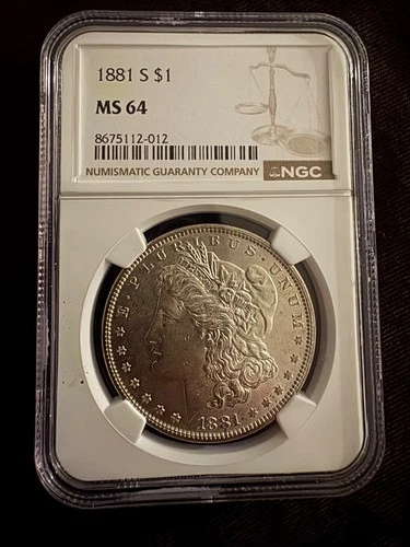 1881 S Morgan Silver Dollar MS64 (NGC)
