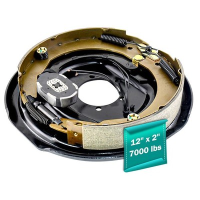 JADODE 12x2 Electric Trailer Brake Assembly 7000lb Axle Left Hand