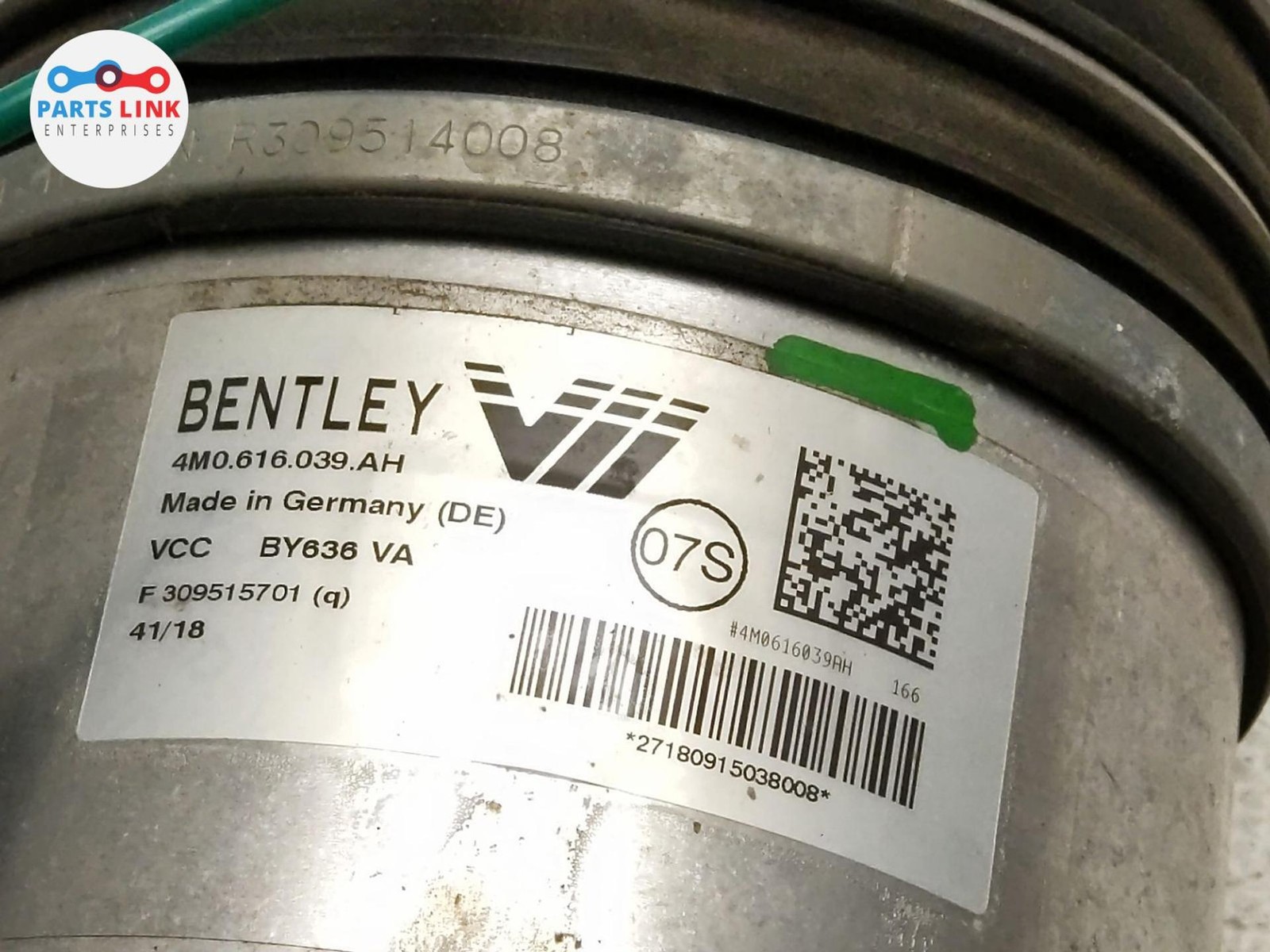 2016-20 BENTLEY BENTAYGA FRONT RIGHT STRUT SHOCK AIR RIDE ABSORBER LEAKING BAG