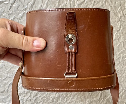 Original Leder Köcher Ledertasche Fernglas Carl Zeiss Jena braun 6 x 30 mit LOGO - Picture 6 of 8