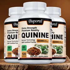 Quinine Capsules 500mg - Support Leg Cramps, Stomach Health & Immune System