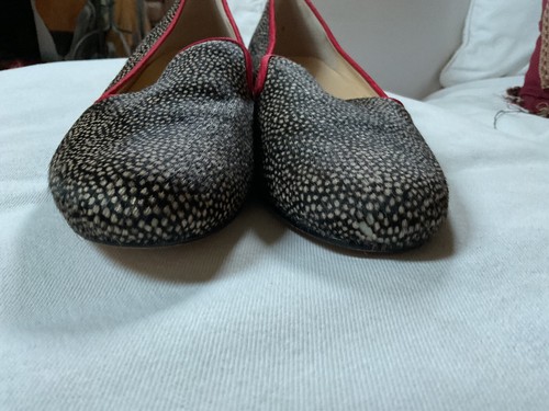 Cole Haan Nikeair Womens "Sabrina" Black/Brown Cow Belly Fur Flats .Size 10AA. - Picture 3 of 7