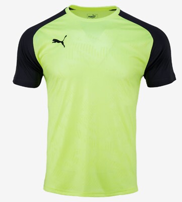 PUMA Men Cup Training Core Shirts S/S Dry-Cell Jersey Lime Tee